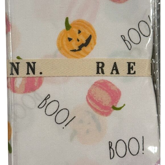Rae Dunn Queen Sheet Set BOO Cute Goth Kawaii Farm Pumpkin Witchy Decor NEW 2024 - Picture 2 of 7